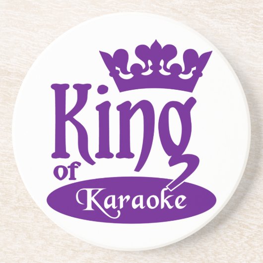 Koning van het onderzetter Karaoke (Voorkant)