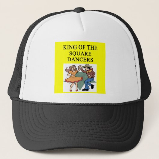 koning van het vierkant dansen trucker pet (Voorkant)