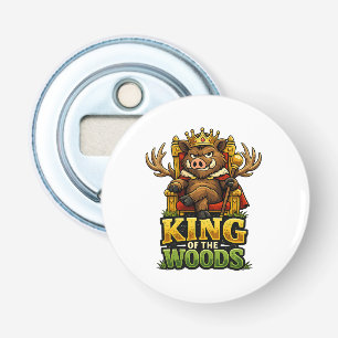 Koning van het Woud Button Flesopener