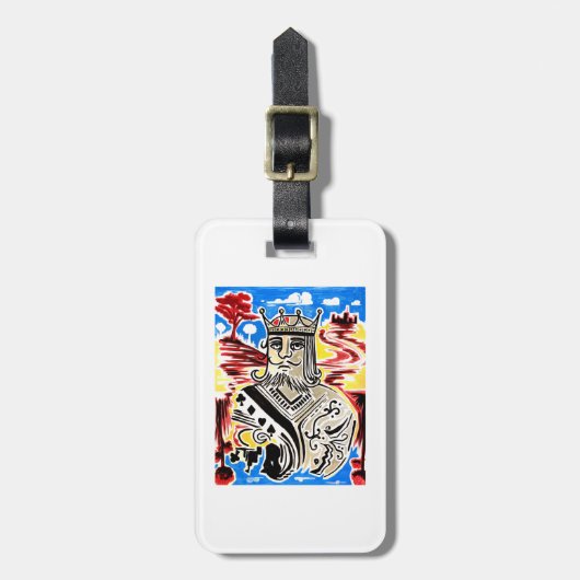 Koning Van Kaarten Bagagelabel (Voorkant verticaal)