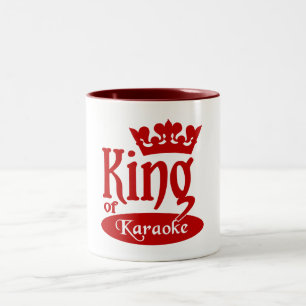 Koning van Karaoke mok - kies stijl en kleur