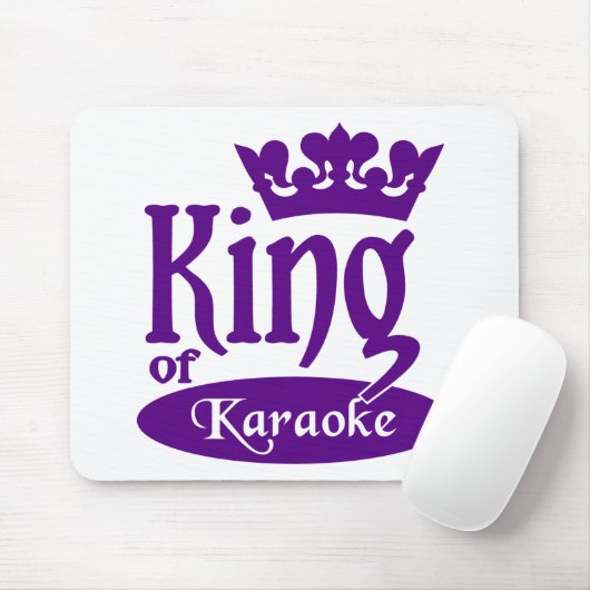 Koning van Karaoke mousepad Muismat (Met muis)