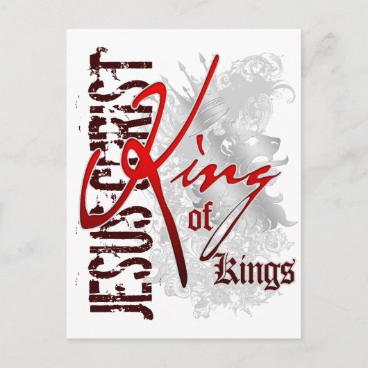 Koning van Kings Briefkaart (Voorkant)