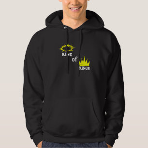 Koning van Kings Christelijke kroonliefdesvreugde Hoodie