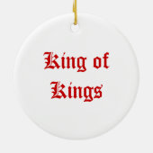 Koning van Kings Ornament (Achterkant)