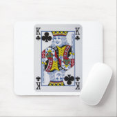 Koning van Klavers (Clubs) Muismat (Met muis)