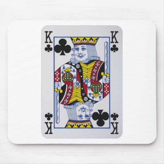 Koning van Klavers (Clubs) Muismat (Voorkant)