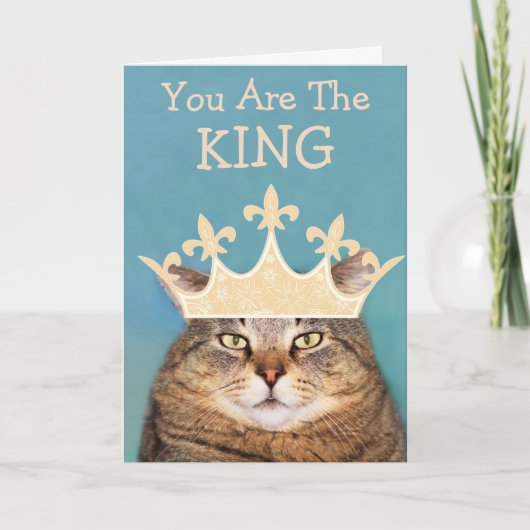 Koning van mijn hart Verjaardag Kaart (Voorkant)