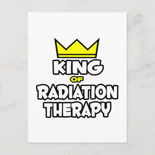 Koning van Radiation Therapy Briefkaart (Voorkant)