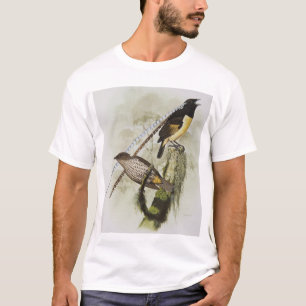 Koning van Saksen-vogel van het Paradijs, man en v T-shirt