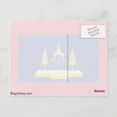 Koning van Siam, Thaise vlag Briefkaart (Achterkant)