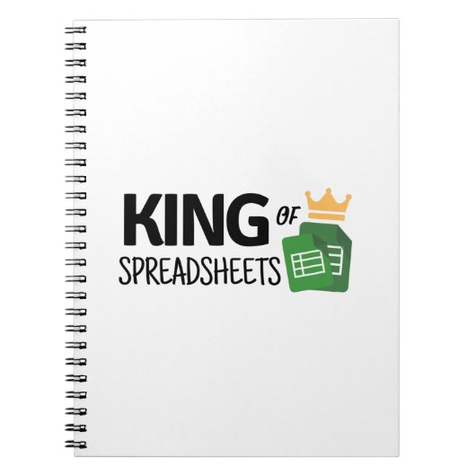 Koning van spreadsheets notitieboek (Voorkant)