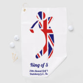 Koning van Swing | Union Jack Golf Tournament Golfhanddoek (Insitu)