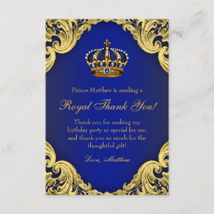 Koning Verjaardagsfeest Dank Je Kaarten