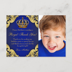 Koning Verjaardagsfeest Dank Je Kaarten