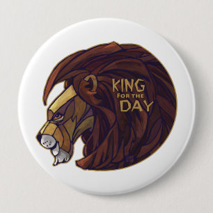 Koning voor de Dag Ronde Button 4,0 Cm