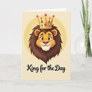 Koning Voor Een Dag Vaderdag Kaart