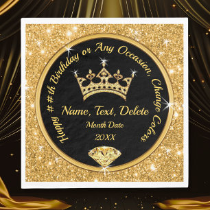 KONINGEEN THANDAG, GEpersonaliseerd, kroon Servet