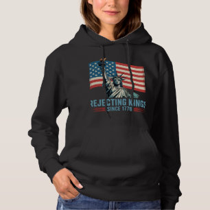Koningen afwijzen sinds 1776 standbeeld ontwerp hoodie