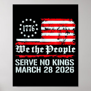 Koningen in Amerika 28 maart 2026 Koninginnedag gr Poster