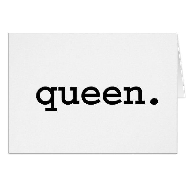 koningin. (Voorkant Horizontaal)