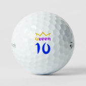 Koningin 10 golfballen (Voorkant)