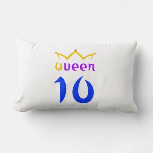 Koningin 10 kussen (Voorkant)
