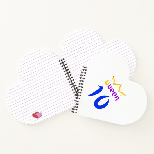 Koningin 10 notitieboek (Binnen)