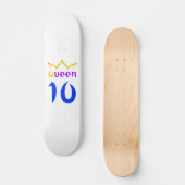Koningin 10 skateboard (Voorkant)