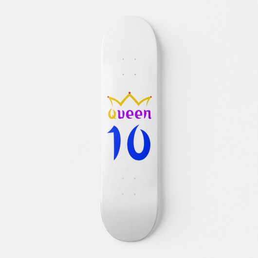 Koningin 10 skateboard (Voorkant)