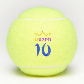 Koningin 10 tennisballen (Voorkant)