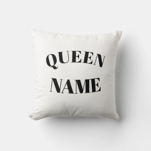Koningin aangepaste naam – Koninklijk Elegant ontw Kussen