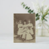 Koningin Alexandra met haar dochters #010UK Briefkaart (Staand voorkant)