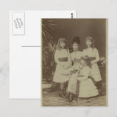 Koningin Alexandra met haar dochters #010UK Briefkaart (Voorkant / Achterkant)