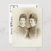 Koningin Alexandra van Engeland en zuster keizerin Briefkaart (Voorkant / Achterkant)