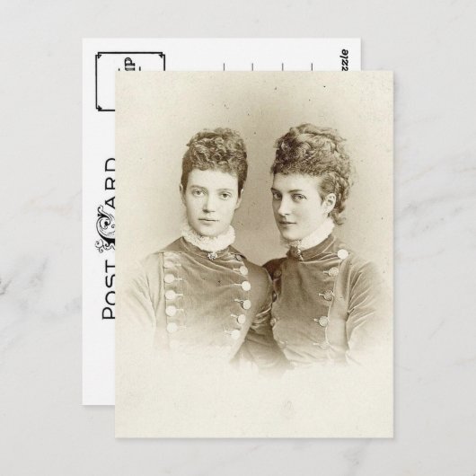 Koningin Alexandra van Engeland en zuster keizerin Briefkaart (Voorkant / Achterkant)