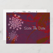 Koningin Anne redt de datum Save The Date (Voorkant / Achterkant)