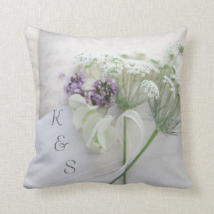 Koningin Anne's kant met script Kussen