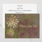 Koningin Anne's Lace Wedding Invitation Kaart (Voorkant / Achterkant)