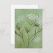 Koningin Ann's Waterverf Bedankkaart (Voorkant / Achterkant)