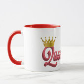 Koningin B Roze en Zwarte Mok (Links)