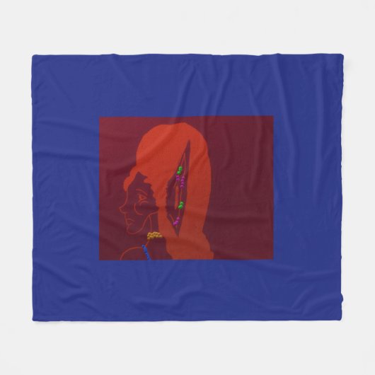 Koningin BeastHive Fleece Deken (Voorkant (Horizontaal))