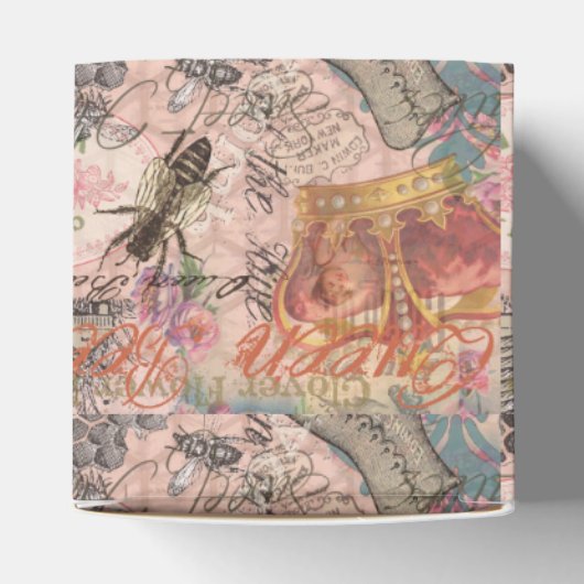 Koningin Bee Beauful Collage Bedankdoosjes (Bovenkant)