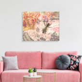 Koningin Bee  Beauful Collage Canvas Afdruk (Insitu (Woonkamer))