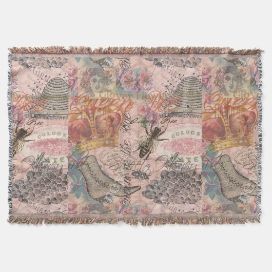 Koningin Bee Beauful Collage Deken (Voorkant)