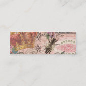 Koningin Bee Beauful Collage Mini Visitekaartje (Achterkant)