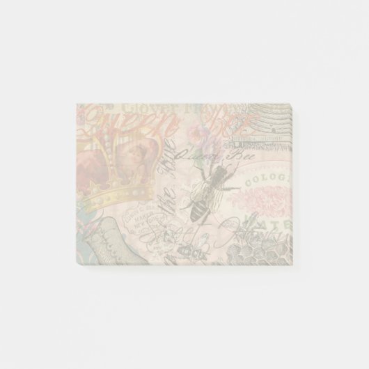 Koningin Bee  Beauful Collage Post-it® Notes (Voorkant)