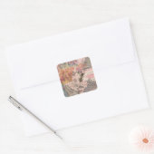 Koningin Bee  Beauful Collage Vierkante Sticker (Envelop)