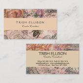 Koningin Bee Beauful Collage Visitekaartje (Voorkant / Achterkant)