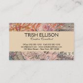 Koningin Bee Beauful Collage Visitekaartje (Achterkant)